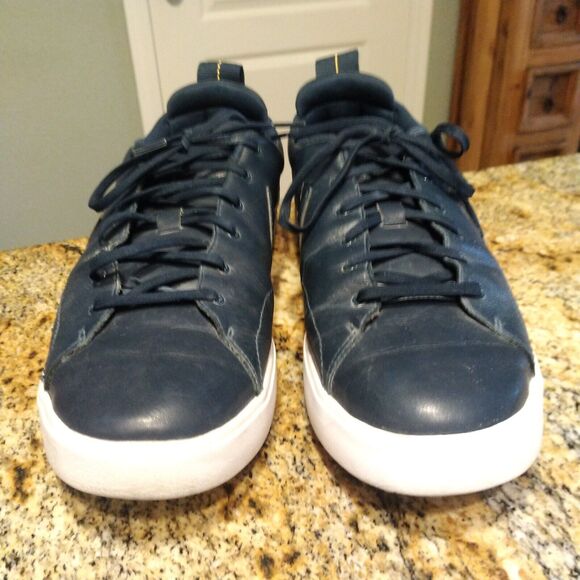 Nike Golf Course Classic Shoes Blue Leather Water Resistant 905232-400 Sz US 12 main image 5
